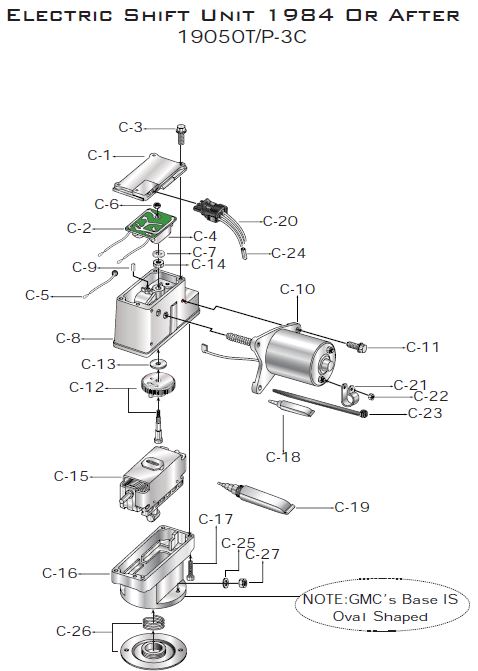 Electric Shift Unit - 19050T-3C | Gearcentre Canada| Heavy Light-Duty ...