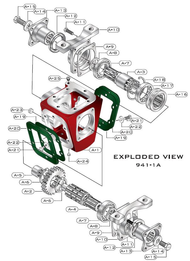 A833 Transmission Exploded View at William Fellows blog