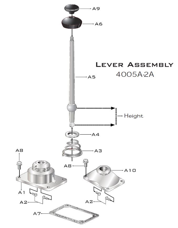 Lever Assembly - 00170-4/93-4005A | Gearcentre Canada| Heavy Light-Duty ...