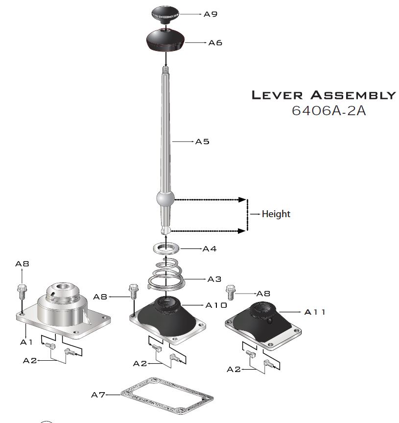 Lever Assembly - 00171-3-94-6406A | The Gear Centre | Heavy Light-Duty ...