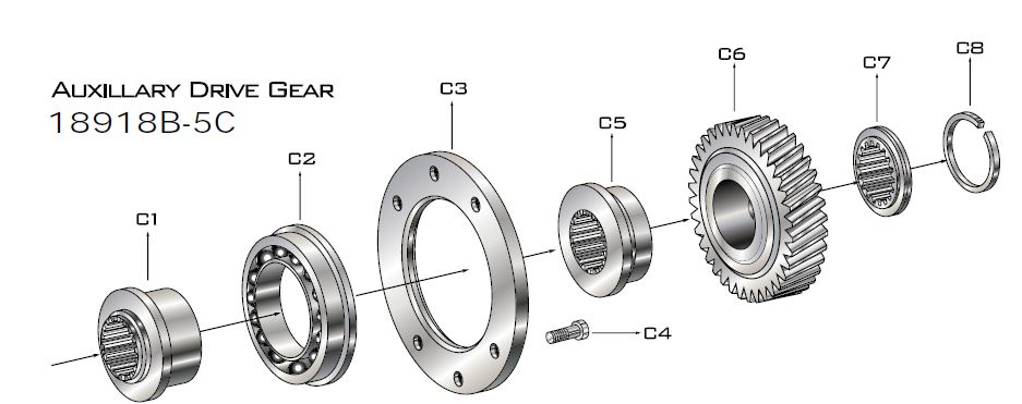 Auxiliary Drive Gear - 10484-6-98-18918B | Gearcentre Canada| Heavy ...